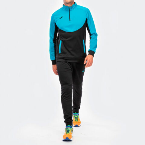 SURVÊTEMENT HOMME ESSENTIAL MICRO TURQUOISE NOIR JOMA TUNISIE